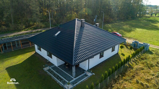 Крыша для дома BUDMAT Ferrara Черный D-MATT 9005 - фото 1