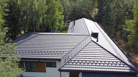 Крыша для дома BUDMAT Murano Графитовый X-MATT 455 - фото 1