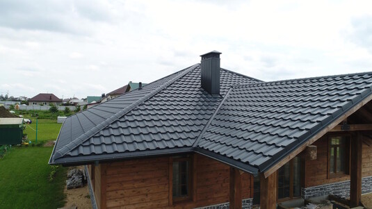 Крыша для дома BUDMAT Ferrara Графитовый X-MATT 455 - фото 2