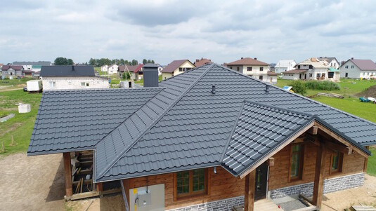 Крыша для дома BUDMAT Ferrara Графитовый X-MATT 455 - фото 4