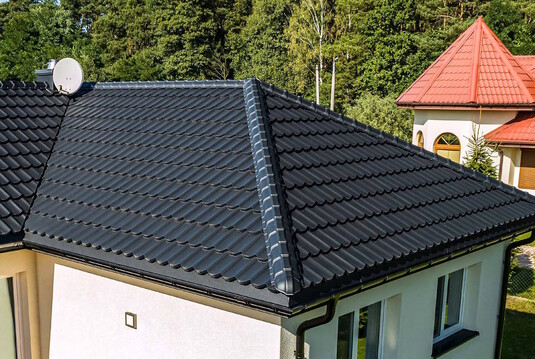 Крыша для дома BUDMAT Bella Sara Черный D-MATT 9005 - фото 2